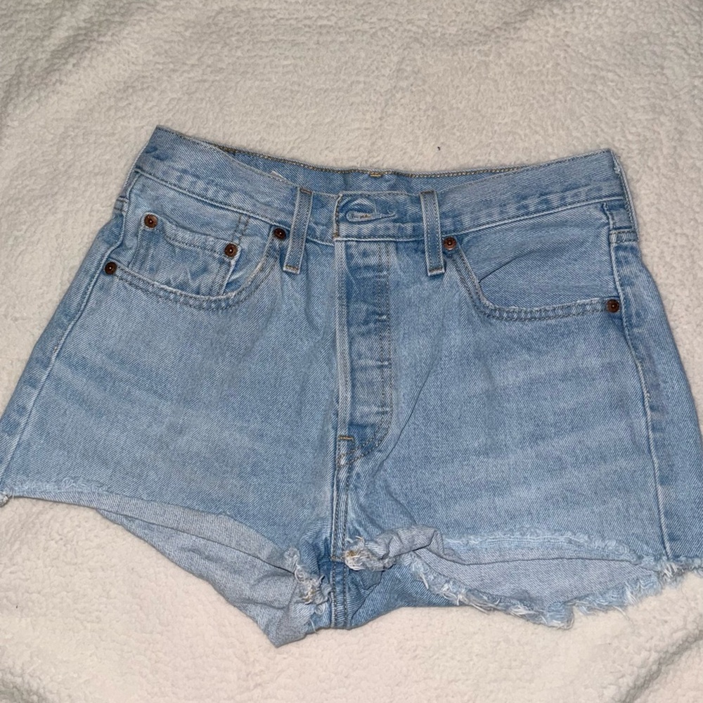 Levi’s 501 Light Blue Denim Women's Shorts